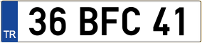 Trailer License Plate